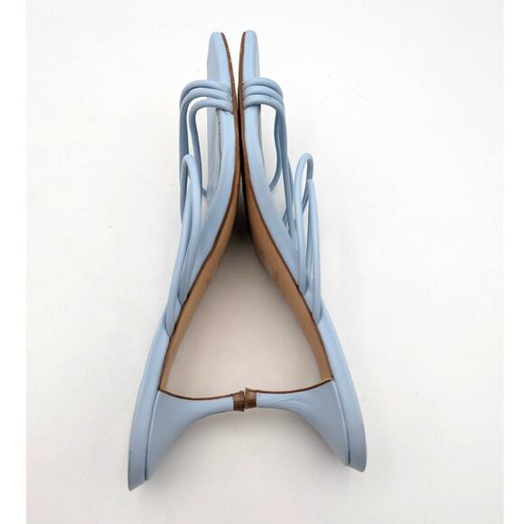 Marc Fisher Banna Strappy Sandals Women's Light Blue Leather Size US7.5M EU38 - Picture 9 of 12